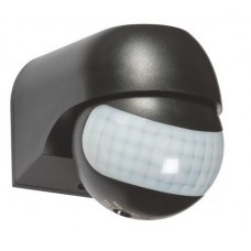 Detector de Movimiento IR y crepuscular Superficie Pared 180g IP44 Negro