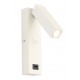 Aplique pared Blanco READER L101 3w 3000ºK con cargador USB