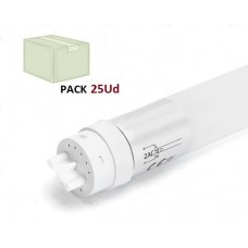 Tubo LED T8 1500mm Cristal 22W, conexión 1 lado, Caja de 25 ud x 5,20€/ud