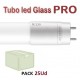 Tubo LED T8 600mm Cristal PRO 10W, conexión 1 lado, Caja de 25 ud x 3,60€/ud