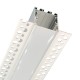 Perfil Aluminio Empotrar integración obras, para tiras LED hasta 32mm, barra 2 Metros - completo-
