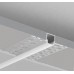 Perfil Aluminio Empotrar integración obras, para tiras LED hasta 13mm, barra 2 Metros - completo- (a 9,50€/m)
