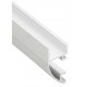 Perfil Aluminio Superficie pared Cornisa Blanco PRO 18x36mm. para tiras LED, barra de 3 Metros