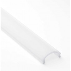 Difusor Glaseado Perfil Redondo aluminio 19,7mm con reflector PR2015A, barra de 2 metros