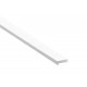 Difusor Opal para Perfil Empotrar Pisable Suelo de aluminio anodizado en plata PEP2126A, barra de 2 ó 3mts