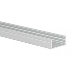 Perfil Aluminio Superficie 23,5x10mm. para tiras LED, barra 3 metros