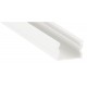 Perfil Aluminio Superficie Blanco 17x15mm. para tiras LED, barra de 2 Metros