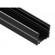 Perfil Aluminio Superficie Negro LINE 17,5x15mm. para tiras LED, barra de 2 Metros