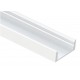 Perfil Aluminio Blanco Superficie 22,8x8,5mm. para tiras LED, barra 2 metros