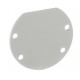 Tapa Final Blanco Aluminio para perfil redondo lacado PR3939A
