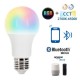 Lámpara LED Standard E27 9W RGB+CCT Bluetooth, para Smartphone y control voz