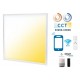 Panel LED Backlight 600X600mm 40W Marco Blanco SMART CCT Wifi, para Smartphone y control voz