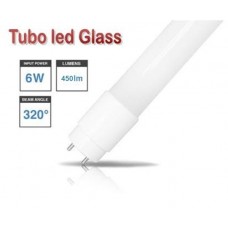 Tubo LED T8 438mm Cristal 6W Blanco Neutro, conexión 1 lado