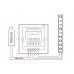 Controlador Táctil para tira LED RGB Blanco para empotrar en cajetín universal