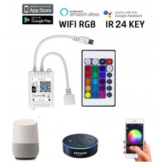 Controlador para tira led RGB 12V/24V wifi para Smartphone y Alexa