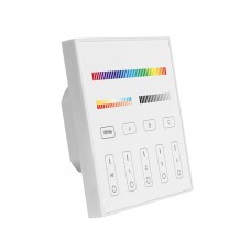 Mando Empotrar Controlador RF Monocolor, RGB, RGBW, CCT, RGB+CCT. hasta 4 zonas