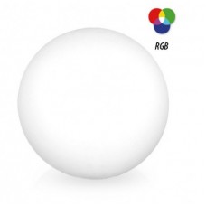Esfera LED 25cm RGB Solar y bateria sin cables