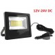 Foco Proyector LED exterior Slim Negro de 12V a 24V 20W IP-66 SMD