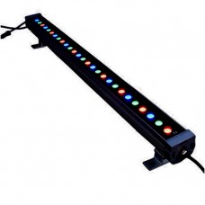 Foco LED exterior bañador pared lineal 36W 24V 1000mm RGB-DMX, conexión en Serie