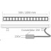 Foco LED exterior bañador pared lineal 18W 24V 1000mm RGB-DMX