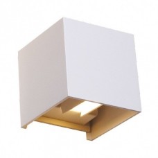 Aplique LED exterior IP44 superficie pared CUBIC 6W 660Lm Blanco