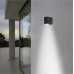 Aplique LED exterior IP44 superficie pared R 1xGU10 Aluminio Pulido
