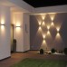 Aplique LED exterior IP44 superficie pared CUBIC 6W 660Lm Gris