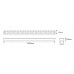 Foco LED exterior bañador pared lineal 18W 1000mm P6