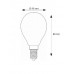 Lámpara LED Esferica Clara E14 4W Filamento