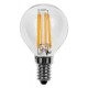 Lámpara LED Esferica Clara E14 2W Filamento