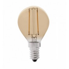 Lámpara LED Esferica Gold E14 2W Filamento