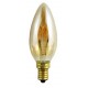 Lámpara LED Vela lisa Gold E14 4W Filamento Rizado 2200ºK CRI90