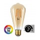 Lámpara LED Edison ST58 Gold E27 7,5W Filamento 2500ºK CRI90 Regulable