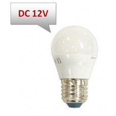 Lámpara LED Esferica E27 12V DC 5W Opal