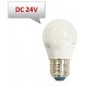 Lámpara LED Esferica E27 24V DC 5W Opal