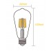 Lámpara LED Edison ST64 Gold E27 6W Filamento 2200ºK