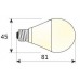 Lámpara LED Esferica E27 12/24V DC 5W Opal