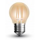 Lámpara LED Esferica Gold E27 2W Filamento