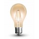 Lámpara LED Standard Gold E27 Filamento 8W 880lm