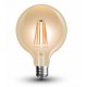 Lámpara LED Globo 125mm Gold E27 4W Filamento 1800ºK