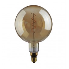 Lámpara LED Globe G200 Gold E27 5W Filamento Espiral 2000ºK Regulable