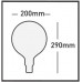 Lámpara LED Globe G200 Clara E40 12W Filamento 2200ºK Regulable