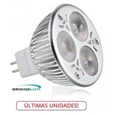 Lámpara LED MR16 6W Blanca Cálida, Bridgelux