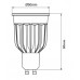 Lámpara LED GU10 SMD 12W 100º
