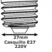 Lámpara LED Standard A60 E27 18W Aluminio