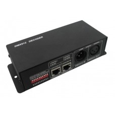Controlador Decodificador DMX 512 4 canales DC12-24v 4A por canal