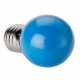 Lámpara LED Esferica E27 2W Azul